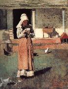Winslow Homer Sick chicken china oil painting reproduction